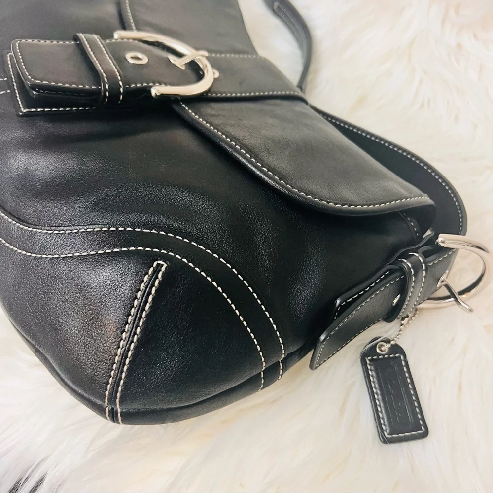 Vintage Coach 9248 Medium
Black Soho Y2K Leather Shoulder Bag EXCELLENT - Picture 4 of 13